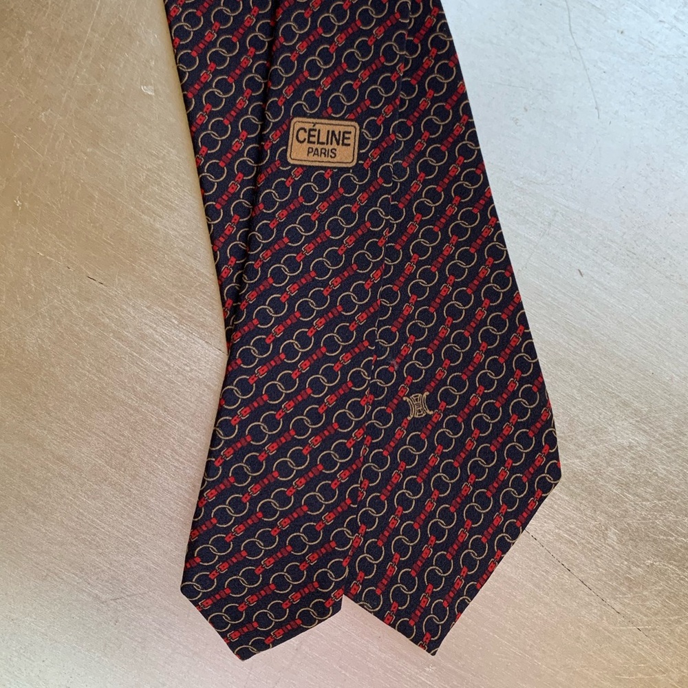 CELINE PARIS tie handmade 100% silk